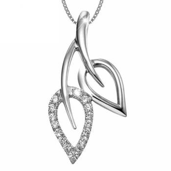 White cubic zirconia pendants 1