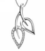 White cubic zirconia pendants