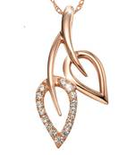 Rose cubic zirconia pendants