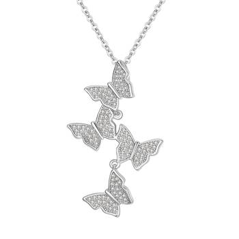 White cubic zirconia pendants 1