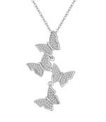 White cubic zirconia pendants