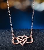 Rose cubic zirconia pendants