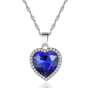 Blue cubic zirconia pendants 1