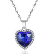 Blue cubic zirconia pendants