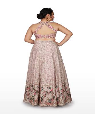Pink Hand Work Silk Ethnic 2