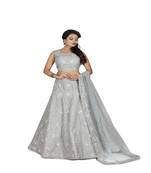 Green Machine & Hand Work Silk Ethnic With Blouse