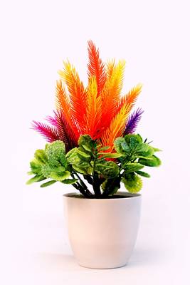 Bonsai Artificial Plant Plastic Flower Basket 1