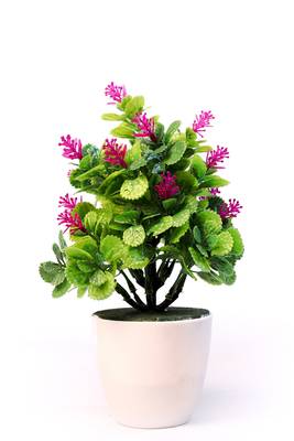 Bonsai Artificial Plant Plastic Flower Basket 1