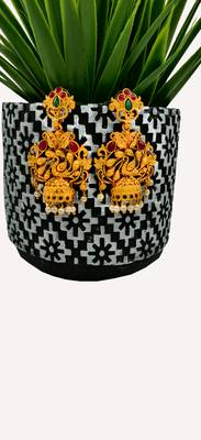 Gold Beaded Temple Jewellery Necklace Sets 3