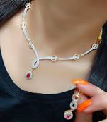 Red cubic zirconia jewellery