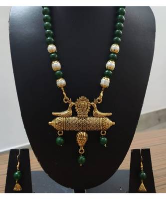 Green Agate Necklace Set 2