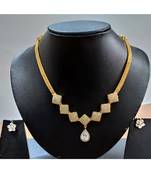 White Diamond Necklace Set