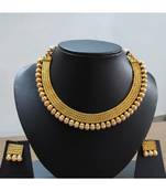 Georgeous Gold Plated Temple Necklace  Set