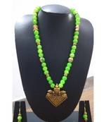 Light Green Agate Necklace Set