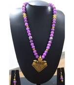 Blue Agate Necklace Set