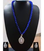 Blue Agate Necklace Set
