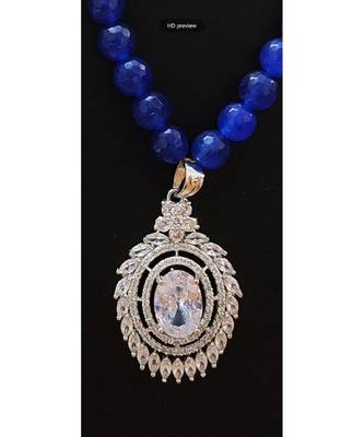 Blue Agate Necklace Set 2