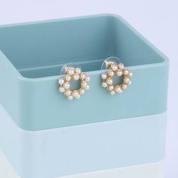 Party Wear Stylish Pearl Stud Earring For Women Girl 1