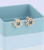 Party Wear Stylish Pearl Stud Earring For Women Girl