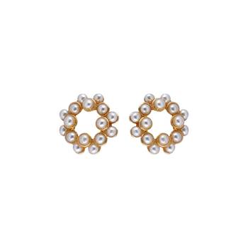 Party Wear Stylish Pearl Stud Earring For Women Girl 3