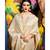 White gold woven kanjivaram saree with blouse