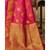Hot pink woven kanjivaram saree with blouse