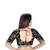 Women's Black Velvet Embroidered Wedding Wear Readymade Saree Blouse