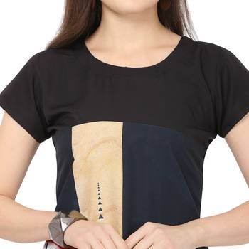 Red American Crepe Kurti 4