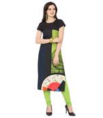 Green American Crepe Kurti