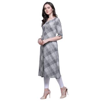 Grey Twill Rayon Kurti 3