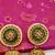 Gold Plated Designer Meenakari  Jhumka