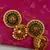Gold Plated Designer Meenakari  Jhumka