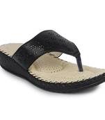 black solid casual synthetic flats