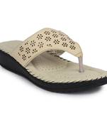 cream solid casual synthetic flats