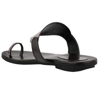 grey solid casual synthetic flats 2