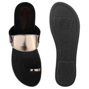 grey solid casual synthetic flats 3