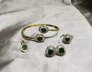 M Creation Gold Plated Combo Set For Women/Girls 1