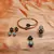 M Creation Gold Plated Combo Set For Women/Girls