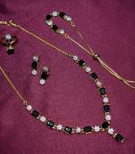 M Creation Gold Plated Combo Set For Women/Girls