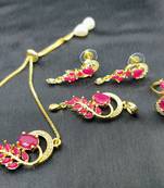 M Creation Gold Plated Combo Set For Women/Girls
