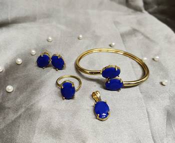 M Creation Gold Plated Combo Set For Women/Girls 1