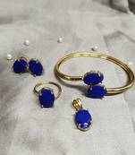 M Creation Gold Plated Combo Set For Women/Girls