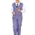 Blue plain polyester boys-suit