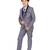Blue plain polyester boys-suit