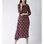 Women Wine Color Rayon A-line Kurta
