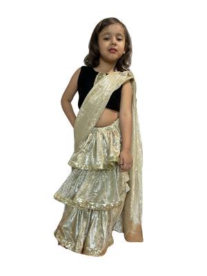 beige woven stitched art_silk kids-sarees 1