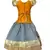 yellow woven taffeta girls top bottom