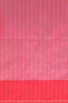 White Hand Woven Cotton Silk Saree With Blouse