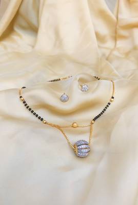Round Ad Ball Gold Mangalsutra 1