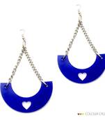Swa Blue Heart danglers